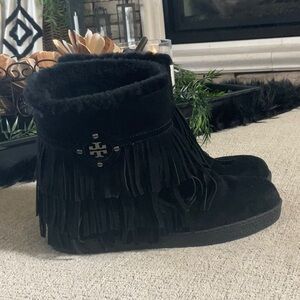 Tory Burch Collins Fringe Ankle Boot